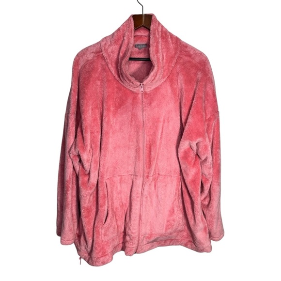 Talbots Soft Fleece Funnel Neck Jacket Size 3x - Picture 4 of 12